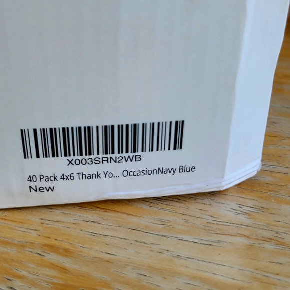 Navy Blue Thank You Cards - Picture 10 of 12